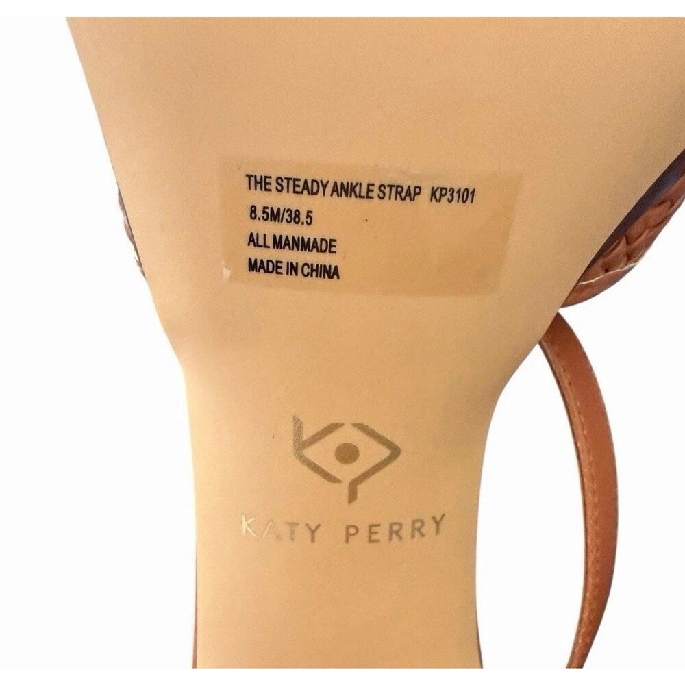 Katy Perry The Steady Ginger Biscuit Woven Platform Heels Ankle Strap Sandal 8.5 - Picture 10 of 14
